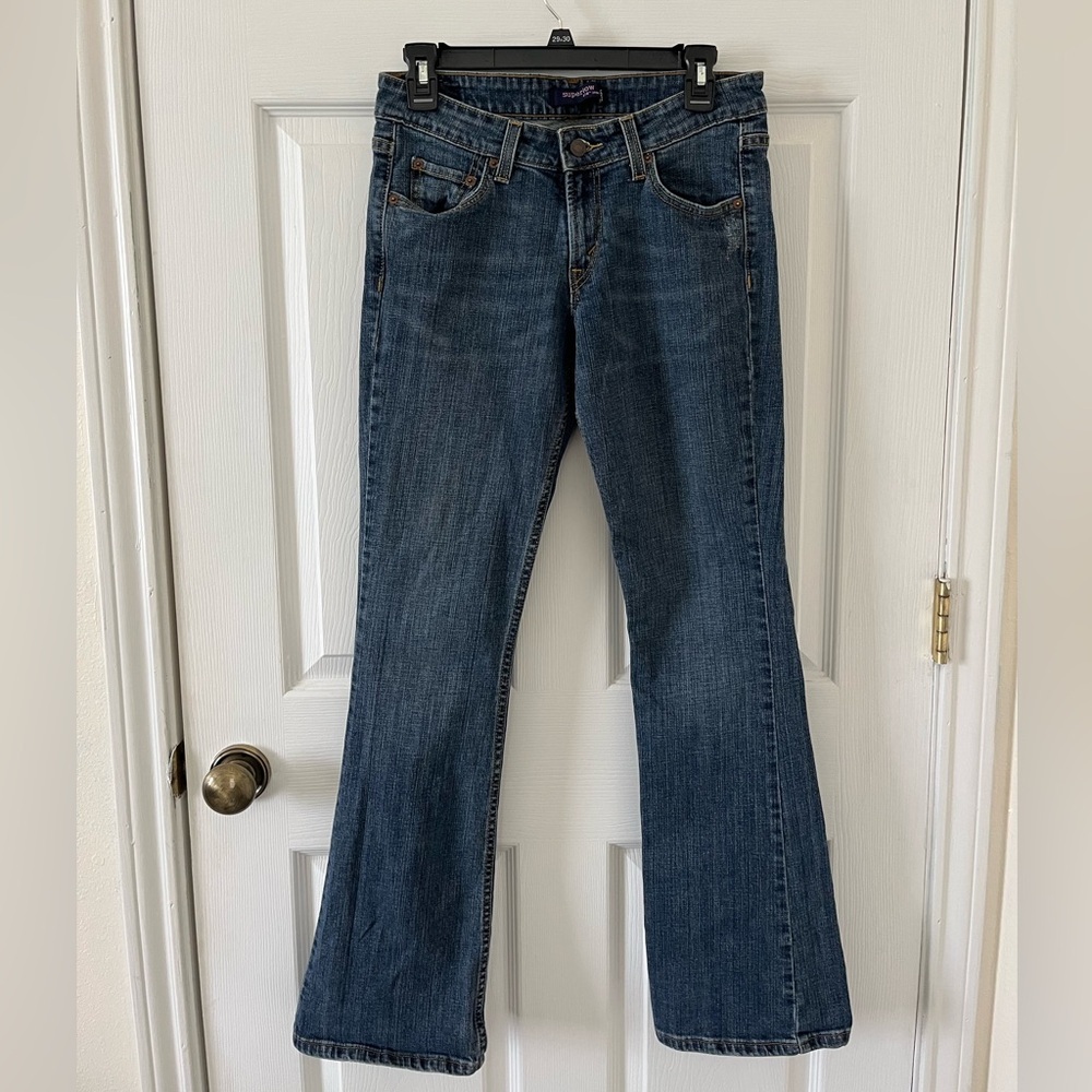 Levi's Dark Blue Flare Jeans - Picture 1 of 5